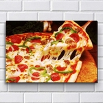 Ficha técnica e caractérísticas do produto Placa Decorativa - Pizza - Pizzaria - P596 30X20Cm Em Mdf