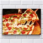 Ficha técnica e caractérísticas do produto Placa Decorativa - Pizza - Pizzaria - P596