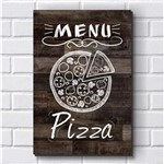Ficha técnica e caractérísticas do produto Placa Decorativa - Pizza - Pizzaria - P597 30X20Cm em Mdf