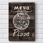 Ficha técnica e caractérísticas do produto Placa Decorativa - Pizza - Pizzaria - P597 30X20Cm Em Mdf