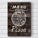 Ficha técnica e caractérísticas do produto Placa Decorativa - Pizza - Pizzaria - P597