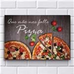Ficha técnica e caractérísticas do produto Placa Decorativa - Pizza - Pizzaria - P635