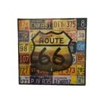 Ficha técnica e caractérísticas do produto Placa Decorativa Route 66 25x25