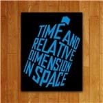 Ficha técnica e caractérísticas do produto Placa Decorativa Séries - Time And Space