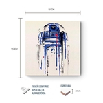 Ficha técnica e caractérísticas do produto Placa Decorativa - Star Wars - R2 D2