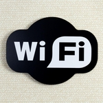 Ficha técnica e caractérísticas do produto Placa Decorativa Wi-Fi 27x20cm