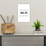 Ficha técnica e caractérísticas do produto Placa Decorativa Wifi
