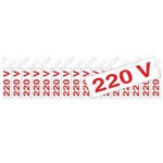 Ficha técnica e caractérísticas do produto Placa Etiqueta Voltagem 200 Az