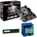 Ficha técnica e caractérísticas do produto Placa Mãe H110M + Processador Intel Core I5 7400 7ª Geração + Memória 8GB DDR4 Kit Upgrade Comprebel - Msi
