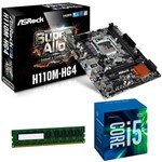 Ficha técnica e caractérísticas do produto Placa Mãe H110M + Processador Intel Core I5 7400 7ª Geração + Memória 8GB DDR4 Kit Upgrade - Msi