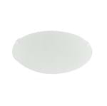Ficha técnica e caractérísticas do produto Plafon 1 Lâmpada Branco Vidro Clean LLUM Bronzearte