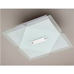 Ficha técnica e caractérísticas do produto Plafon 31146 Quadrado (30x30x8cm) Alumínio/Vidro Branco - Pantoja&Carmona