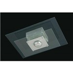 Ficha técnica e caractérísticas do produto Plafon 135 Retangular Escovado Transparente