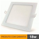 Ficha técnica e caractérísticas do produto Plafon 18W Luminária Embutir LED Painel QUADRADO Slim Branco Frio 6500K - BRIWAX