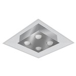 Ficha técnica e caractérísticas do produto Plafon 4 Lâmpadas Espelhado Metal e Plástico Mônaco Tualux