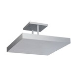 Ficha técnica e caractérísticas do produto Plafon de Luz Indireta para 2 Lâmpadas E27 30x30cm Branco