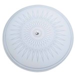 Ficha técnica e caractérísticas do produto Plafon 2 Lâmpadas Branco Vidro Estrela Attena