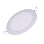 Ficha técnica e caractérísticas do produto Luminária Painel Led Plafon de Embutir Redondo 18W Branco Quente