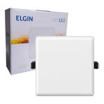 Ficha técnica e caractérísticas do produto Plafon quadrado infinity 15W BIV branco frio ELGIN