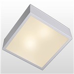 Ficha técnica e caractérísticas do produto Plafon Quadrado para 2 Lâmpadas Branco Bolt Ideal 660