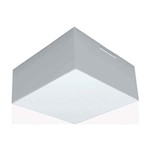 Ficha técnica e caractérísticas do produto Plafon quadrado para 2 lâmpadas E27 Valencia 21x21cm branco Tualux