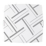 Ficha técnica e caractérísticas do produto Plafon Quadrado Pequeno Traços Cinza - Attena