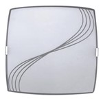 Ficha técnica e caractérísticas do produto Plafon Sobrepor Attena Quadrado Pequeno 21cm em Vidro – Branco