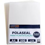 Ficha técnica e caractérísticas do produto Plástico Para Plastificação A4 500un Polaseal 0,05 125mic