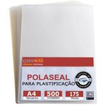 Ficha técnica e caractérísticas do produto Plástico Para Plastificação A4 500un Polaseal 0,07 175mic