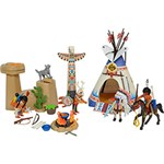 Ficha técnica e caractérísticas do produto Playmobil - Acampamento Indígena com Totem - Sunny