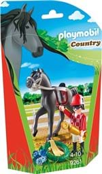 Ficha técnica e caractérísticas do produto Playmobil Country - Joquei com Cavalo Árabe