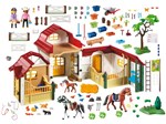 Playmobil Country Sunny Brinquedos - Fazenda de Cavalos com Cercado