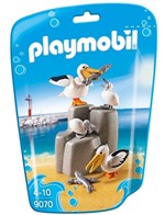Ficha técnica e caractérísticas do produto Playmobil Saquinho Animais Marinhos - Família Pelicano 9070