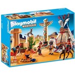 Ficha técnica e caractérísticas do produto Playmobil Western Acampamento Indígena 101 Peças - Playmobil