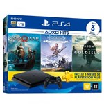 Playstation 4 Slim 1 TB Preto GOW, Horizon, Shadow. - Sony