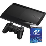 Ficha técnica e caractérísticas do produto PlayStation 3 Slim 250GB + Game Gran Turismo 6 + Controle Dual Shock 3 Preto Sem Fio - Produto Oficial Sony