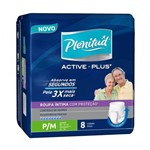 Ficha técnica e caractérísticas do produto Plenitud Active Plus Fralda Geriátrica P/M C/8