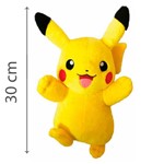 Ficha técnica e caractérísticas do produto Pokemon Pelúcia Pikachu 30 Cm - DTC