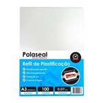 Ficha técnica e caractérísticas do produto Polaseal Plástico para Plastificação A3 303X426X0,07Mm 100Un