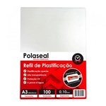 Ficha técnica e caractérísticas do produto Polaseal Plástico para Plastificação A3 303x426x0,10mm 100un - Marpax