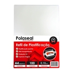 Ficha técnica e caractérísticas do produto Polaseal Plástico para Plastificação A4 220x307x0,10mm 100un