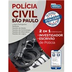 Ficha técnica e caractérísticas do produto Polícia Civil de São Paulo - PC SP - 2 em 1 - Investigador e Escrivão de Policia