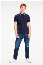Ficha técnica e caractérísticas do produto Polo Tommy Jeans Stretch Azul - Tommy Hilfiger