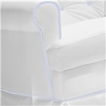 Ficha técnica e caractérísticas do produto Poltrona Canaã Baby Encanto com Balanço Branco Azul - Canaa Baby