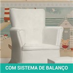 Ficha técnica e caractérísticas do produto Poltrona de Amamentação com Balanço em Corino Branco Elo Peroba - Peroba