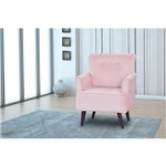 Ficha técnica e caractérísticas do produto Poltrona Decorativa 1 Lugar Judite - Rosa