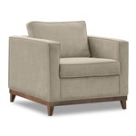 Ficha técnica e caractérísticas do produto Poltrona Decorativa Aspen Suede Bege - D'monegatto