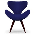 Ficha técnica e caractérísticas do produto Poltrona Decorativa Elegance Azul - Pé Palito