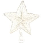 Ficha técnica e caractérísticas do produto Ponteira com Glitter Branca 26 Cm - Christmas Traditions