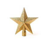 Ficha técnica e caractérísticas do produto Ponteira Estrela P/árvore de Natal 15x15cm Dourado